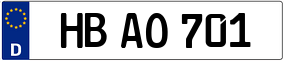 Trailer License Plate